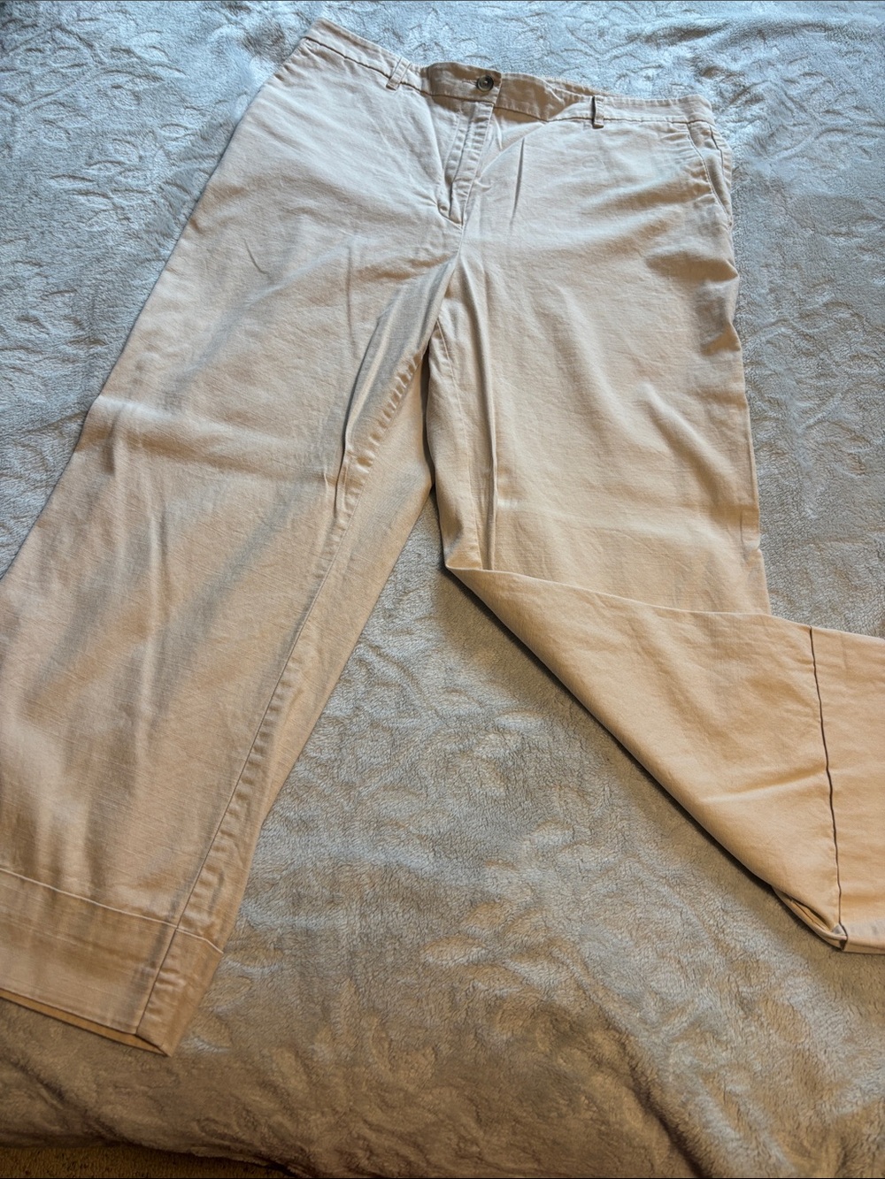 Ann Taylor Factory Cropped Beige Women's Pants